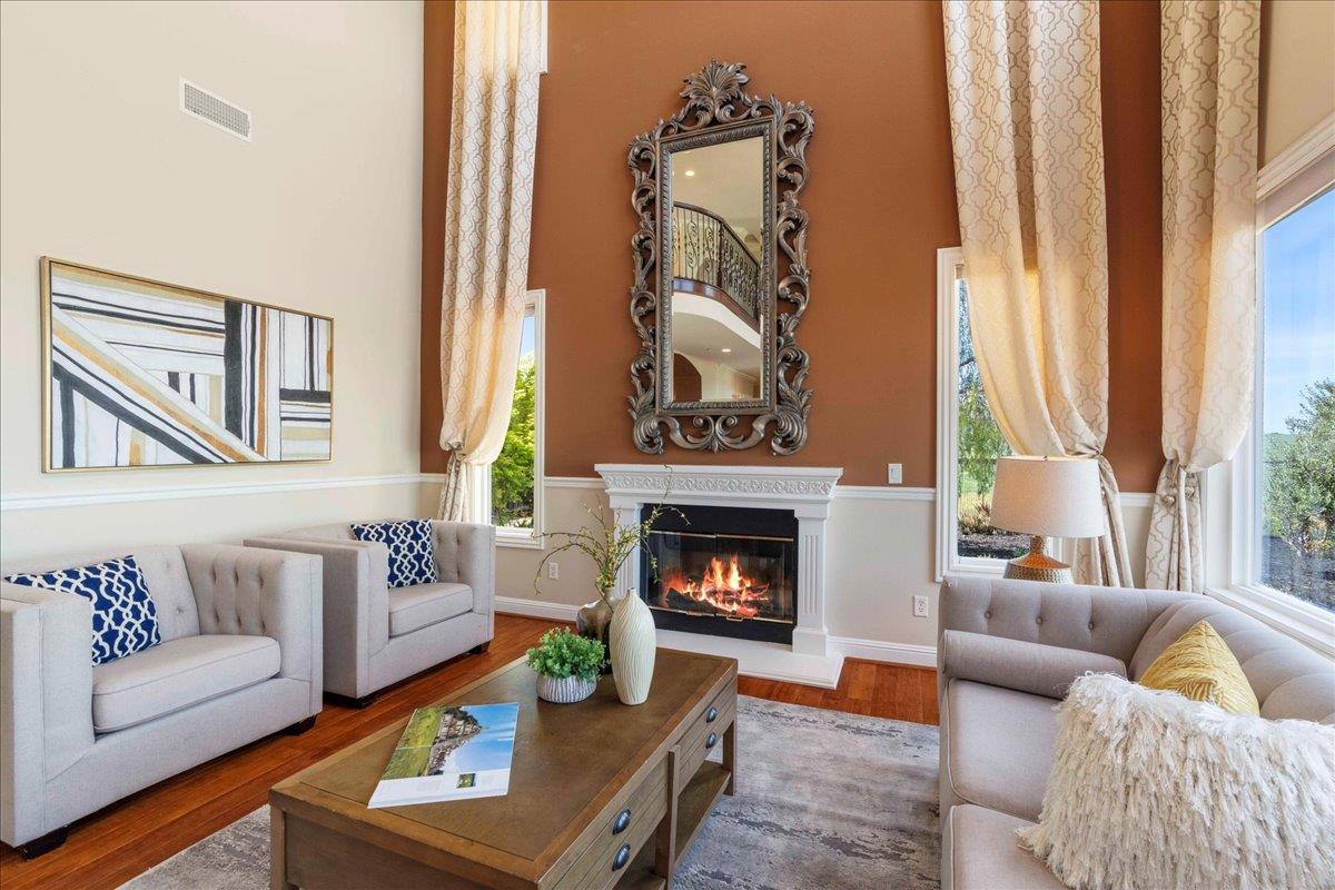 953 Winsford Court San Ramon, CA 94583 - Photo 12 of 73 a living room with furniture and a fireplace