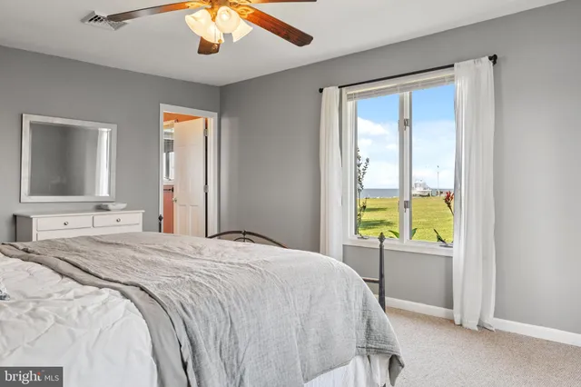 a garden view with a seating space