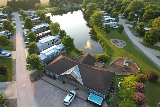 a view of a city with lake view
