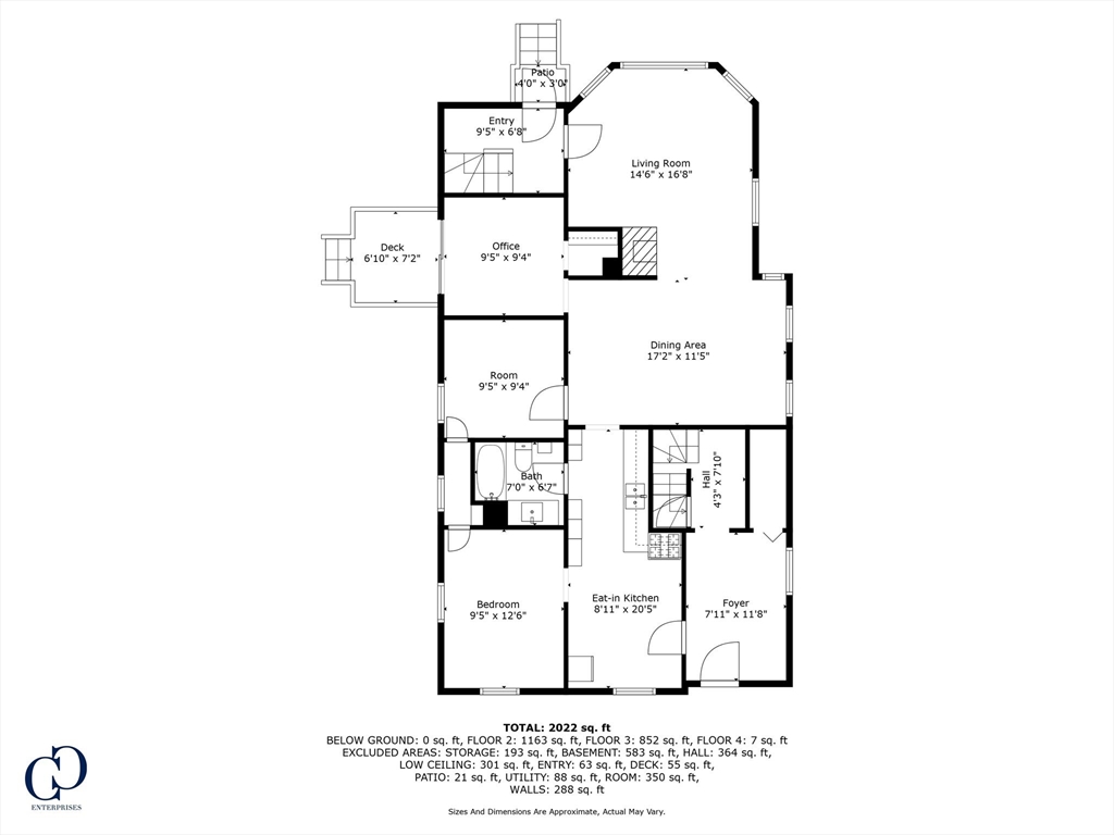 93 Warren Street Fall River, MA 02721 - Photo 39 of 42 a picture of a floor plan