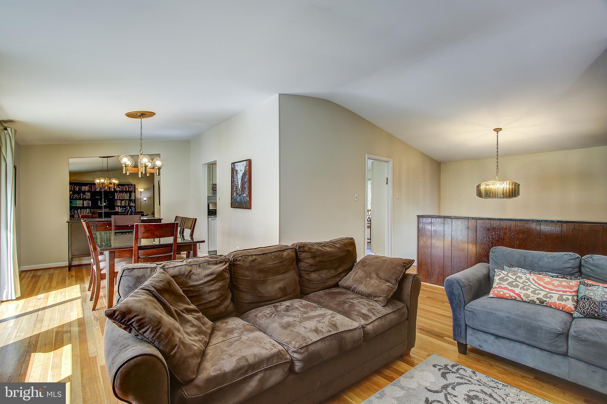 View from living room to dining room.