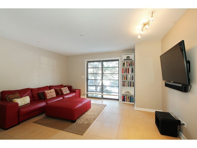 1900 South Federal Street, Unit B Chicago, IL 60616 - Photo 6 of 10 a living room with furniture and a flat screen tv