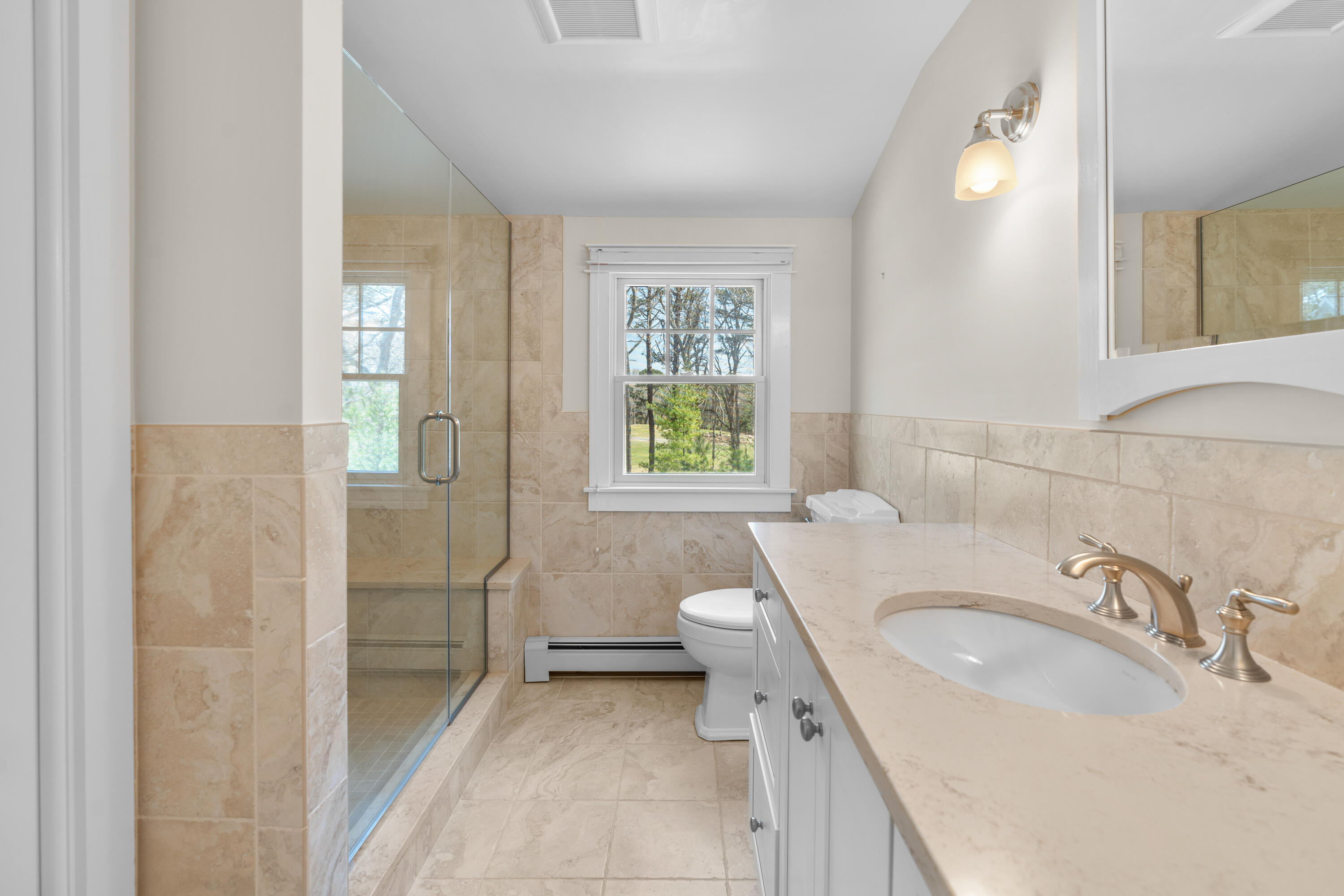 51 Walton Heath Way Mashpee, MA 02649 - Photo 21 of 35 a bathroom with a sink toilet and shower