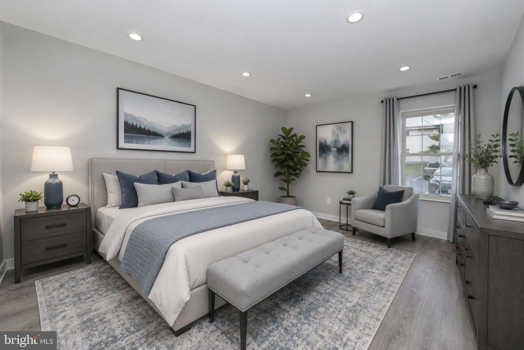 306 Tavistock Road Cherry Hill, NJ 08034 - Photo 17 of 33 Virtual staging of main bedroom
