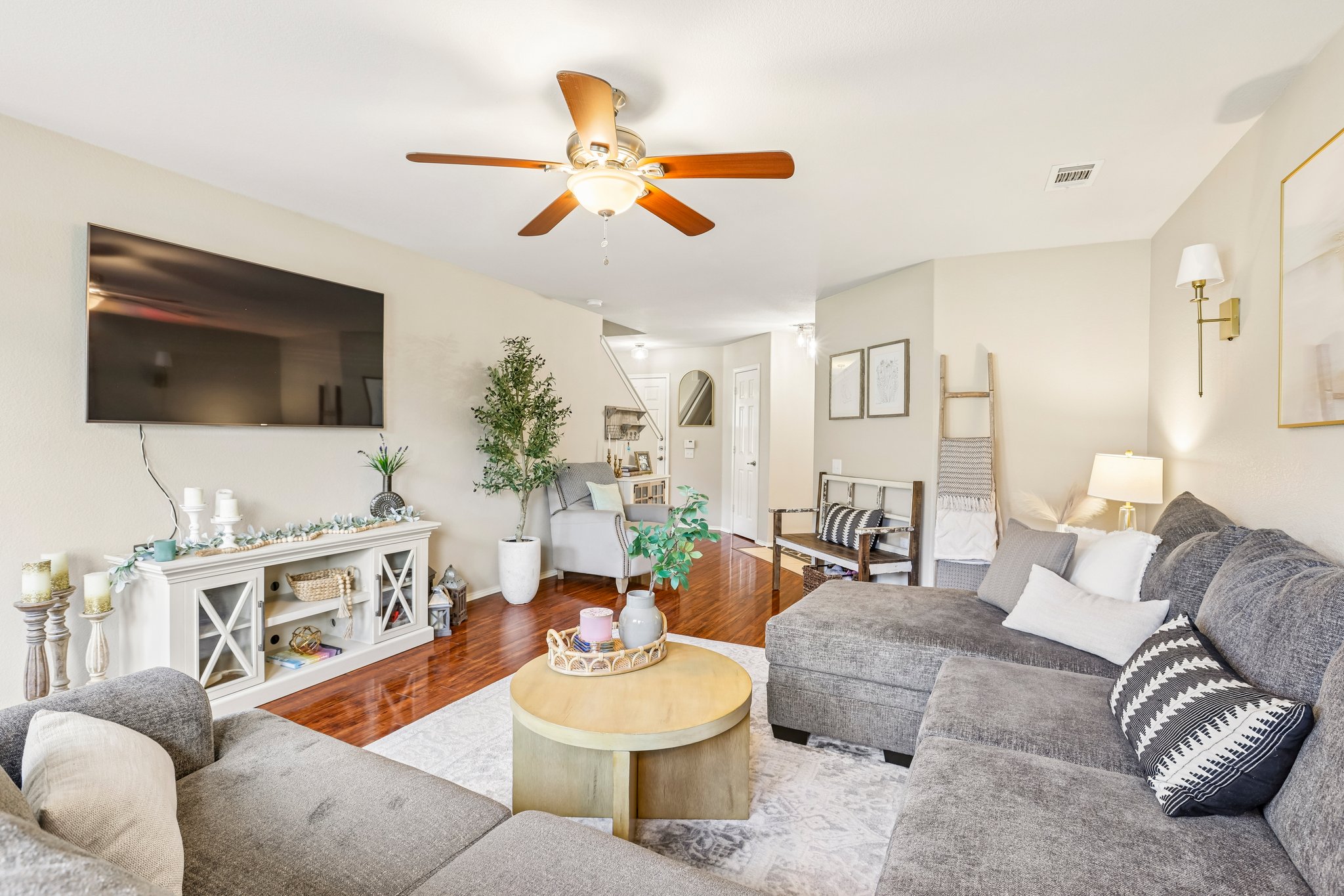 5508 Emma Thompson Way Austin, TX 78747 - Photo 11 of 34 The large living room accommodates plenty of space- for entertaining.