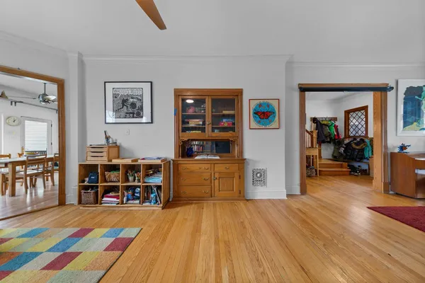 a view of a storage room