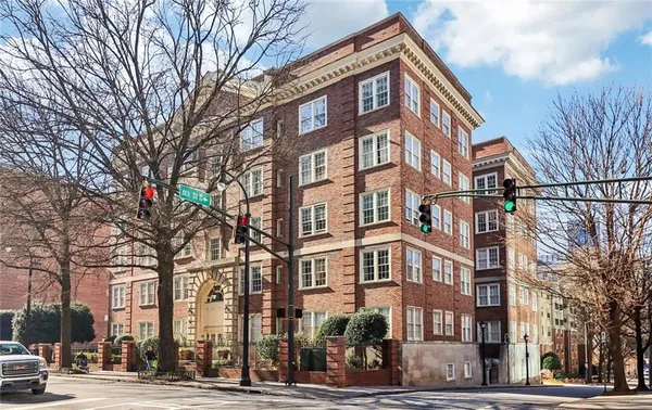 a front view of a building