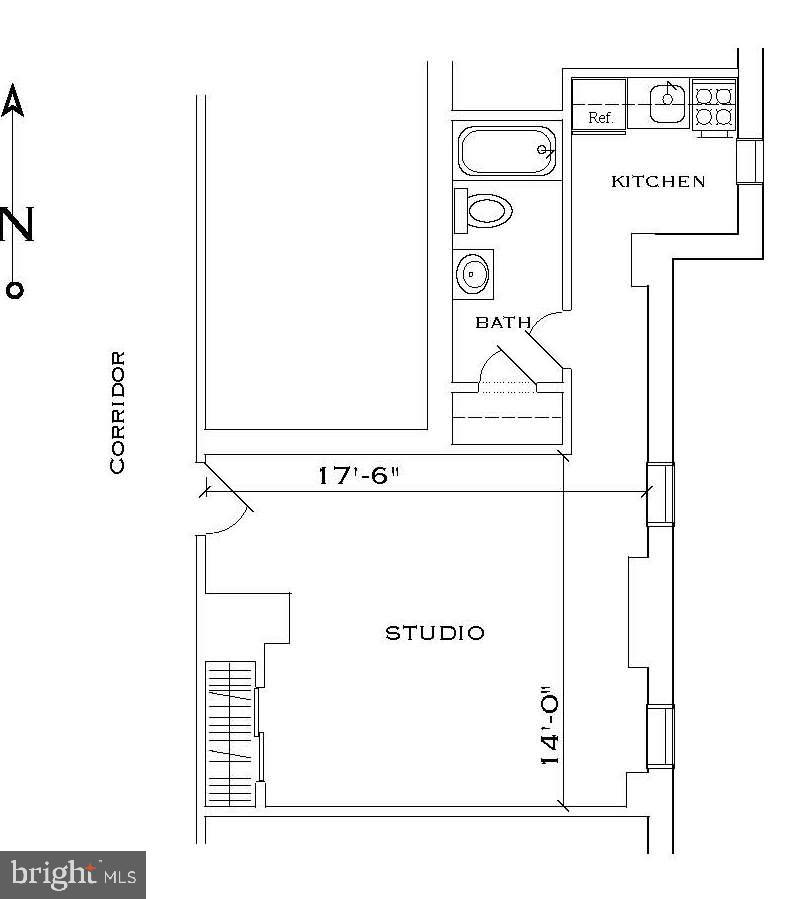 135 South 19th Street, Unit 913 Philadelphia, PA 19103 - Photo 10 of 15 a picture of a floor plan
