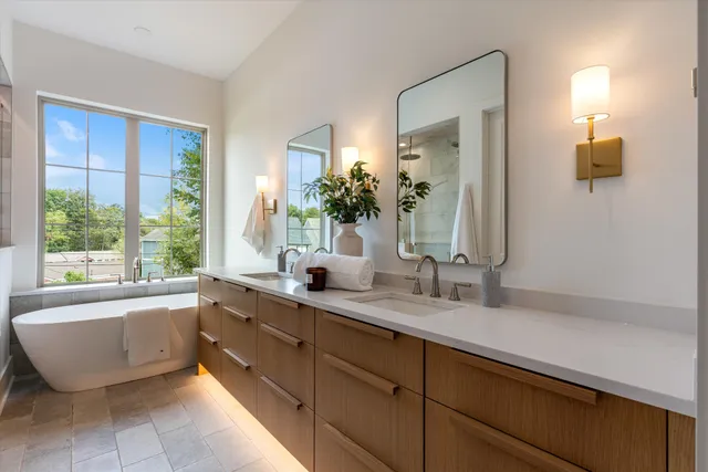 a bathroom with a shower and a toilet