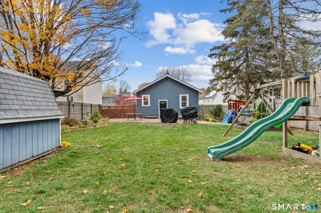 a house view with a garden space