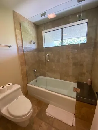 a outdoor space with furniture