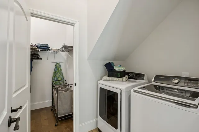 a close view of a livingroom with furniture