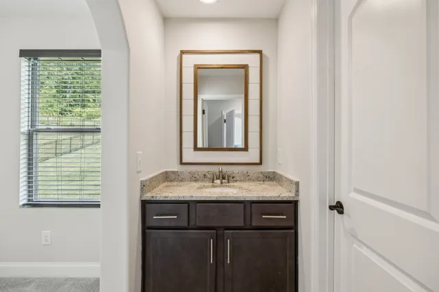 a view of a workspace with a window