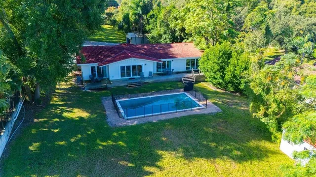 a view of a house with pool