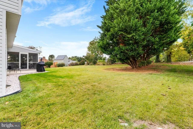 a house view with a garden space