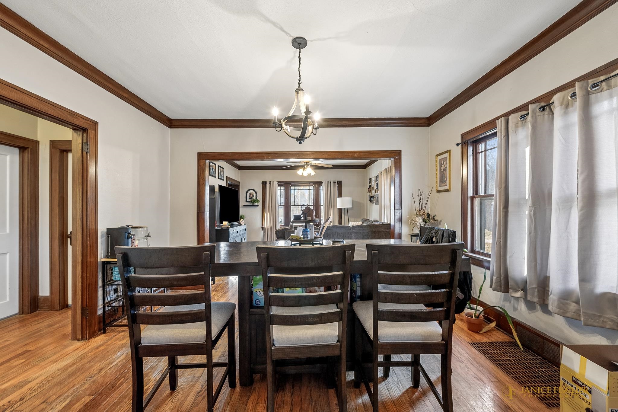 522 Rome Avenue Rockford, IL 61107 - Photo 4 of 13 a view of a dining room with furniture window and wooden floor