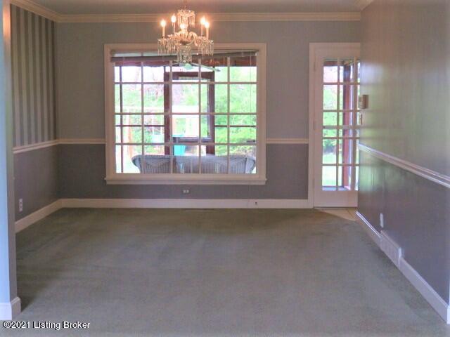 3107 Sherbrooke Road Louisville, KY 40205 - Photo 3 of 34 Formal Dining Room with lovely glass chandelier