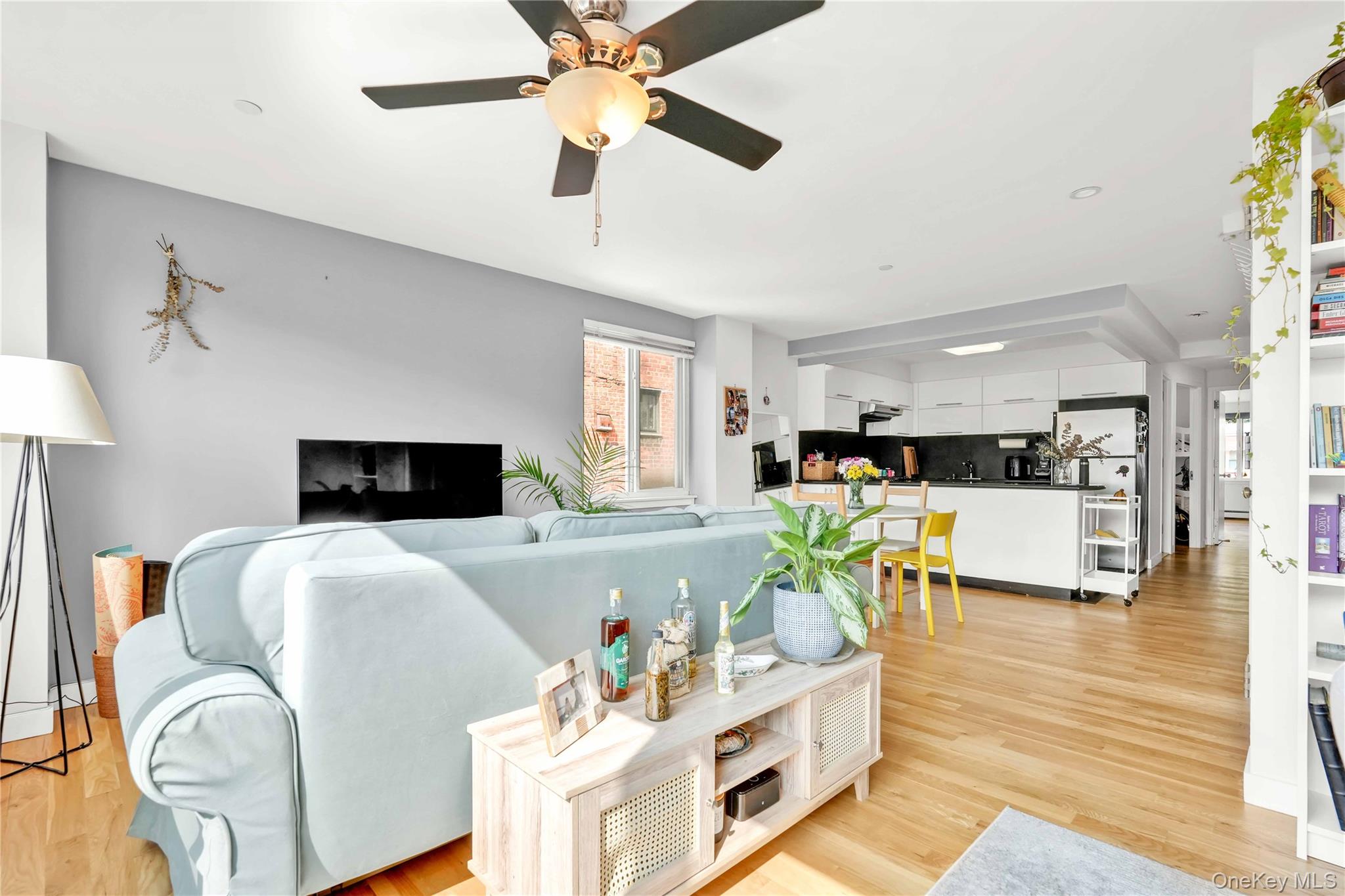 30-80 47th Street, Unit 3A Queens, NY 11103 - Photo 7 of 31 a living room with furniture and a flat screen tv