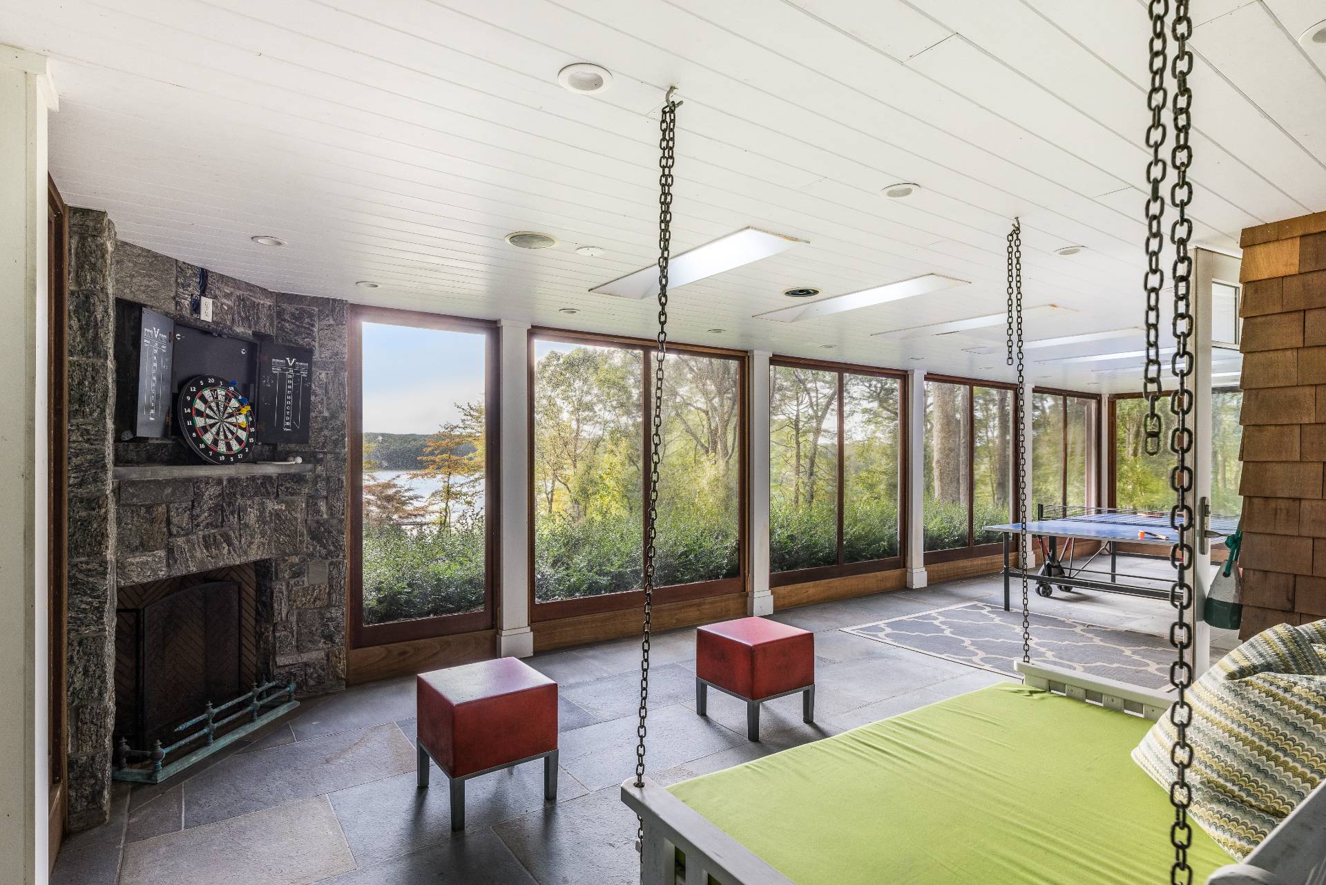 1333 Sagg Road Sag Harbor, NY 11963 - Photo 17 of 29 a living room with furniture and a fireplace