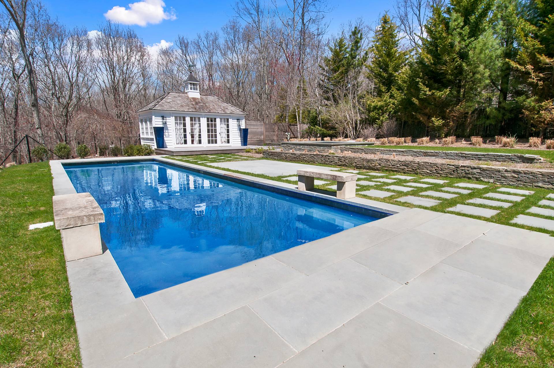 1333 Sagg Road Sag Harbor, NY 11963 - Photo 25 of 29 a view of swimming pool with outdoor seating and yard