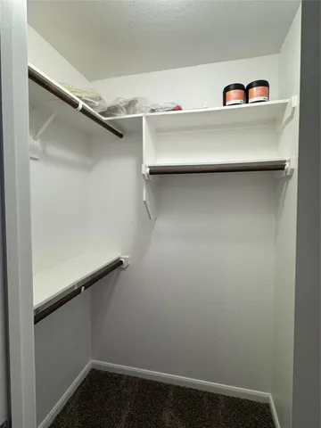 a close view of closet
