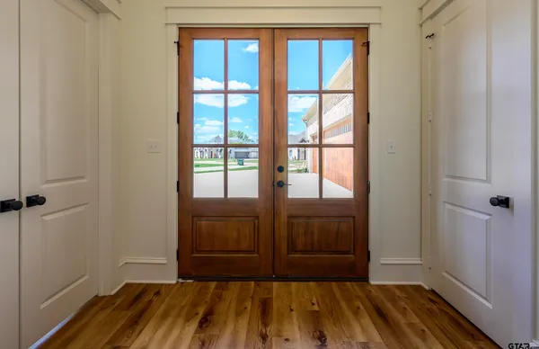 a view of front door