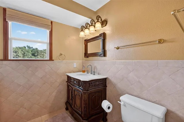 a view of a lake with a house