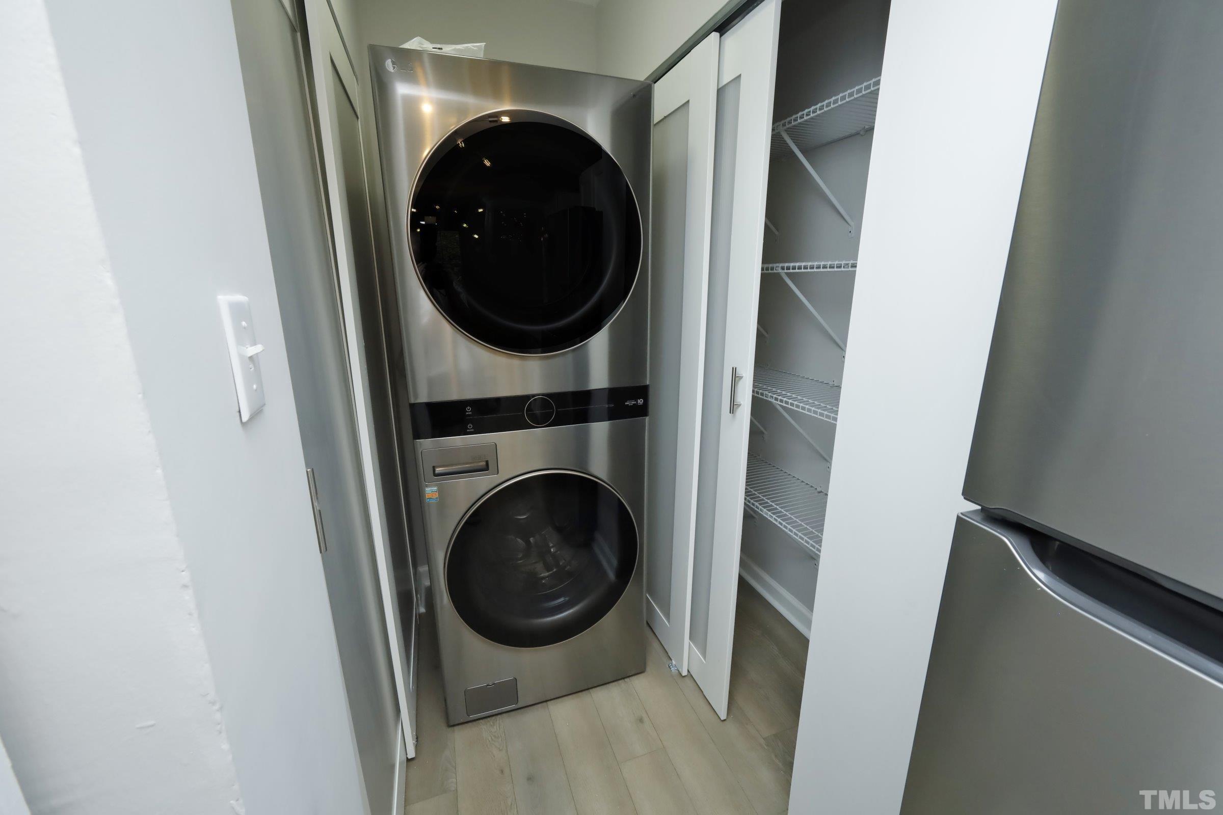 100 Mitchener Street Garner, NC 27529 - Photo 10 of 37 a close view of a small washer and dryer in a room