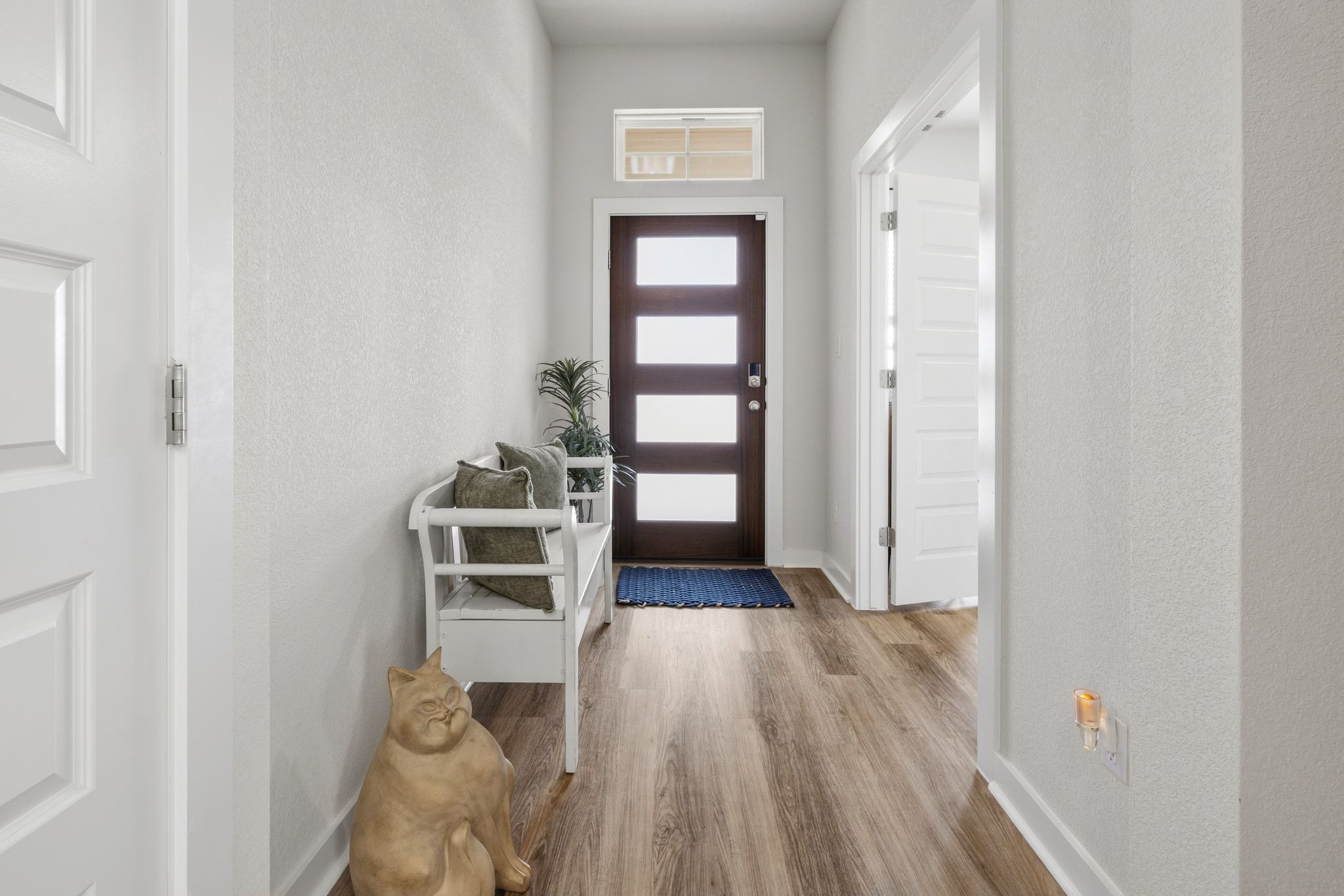 1006 Summer Glen Georgetown, TX 78628 - Photo 8 of 40 The front door opens into a bright foyer with vinyl plank flooring that continues throughout the entire living area