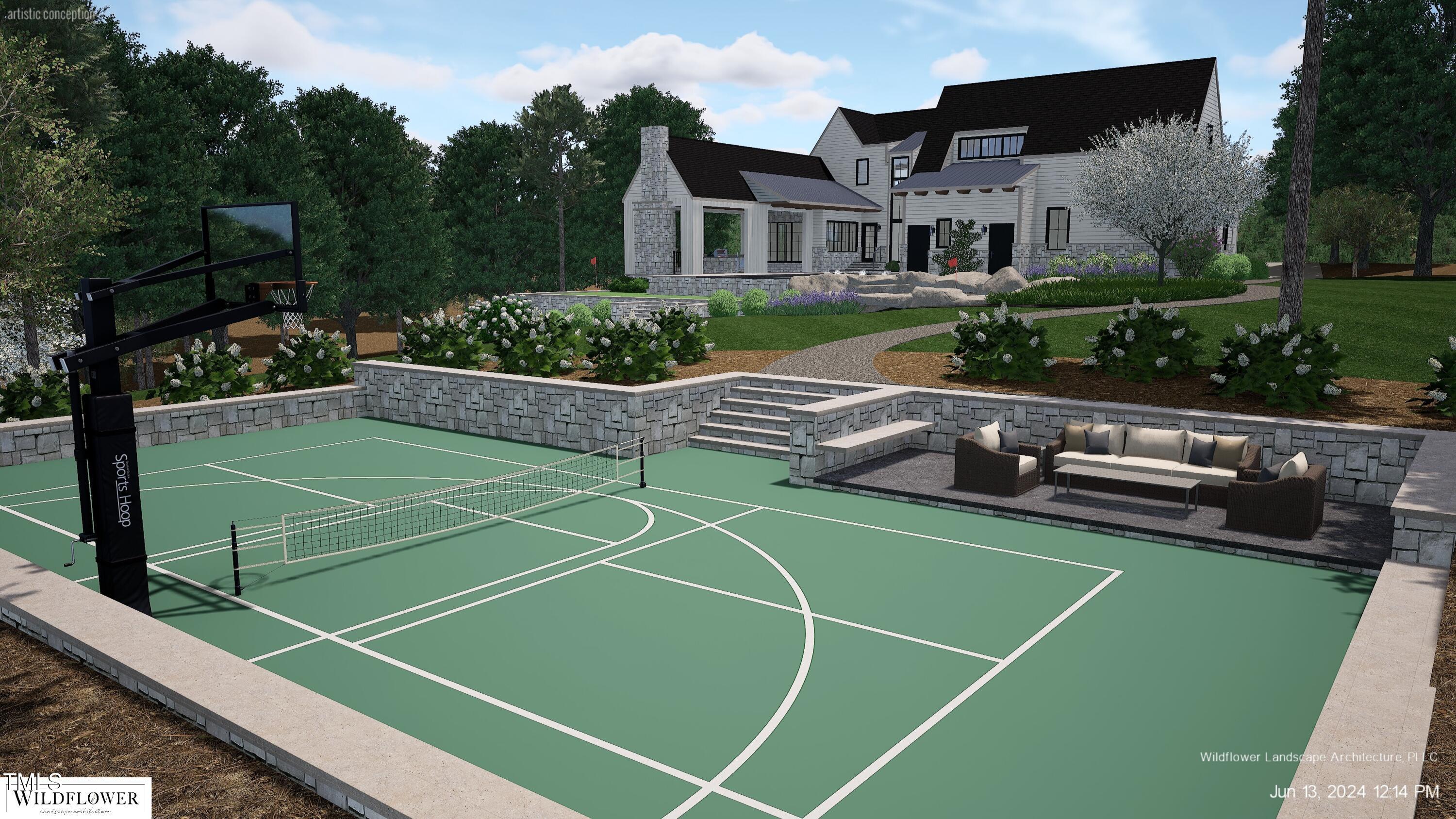 1132 Wimbleton Drive Raleigh, NC 27609 - Photo 5 of 30 a view of a tennis court