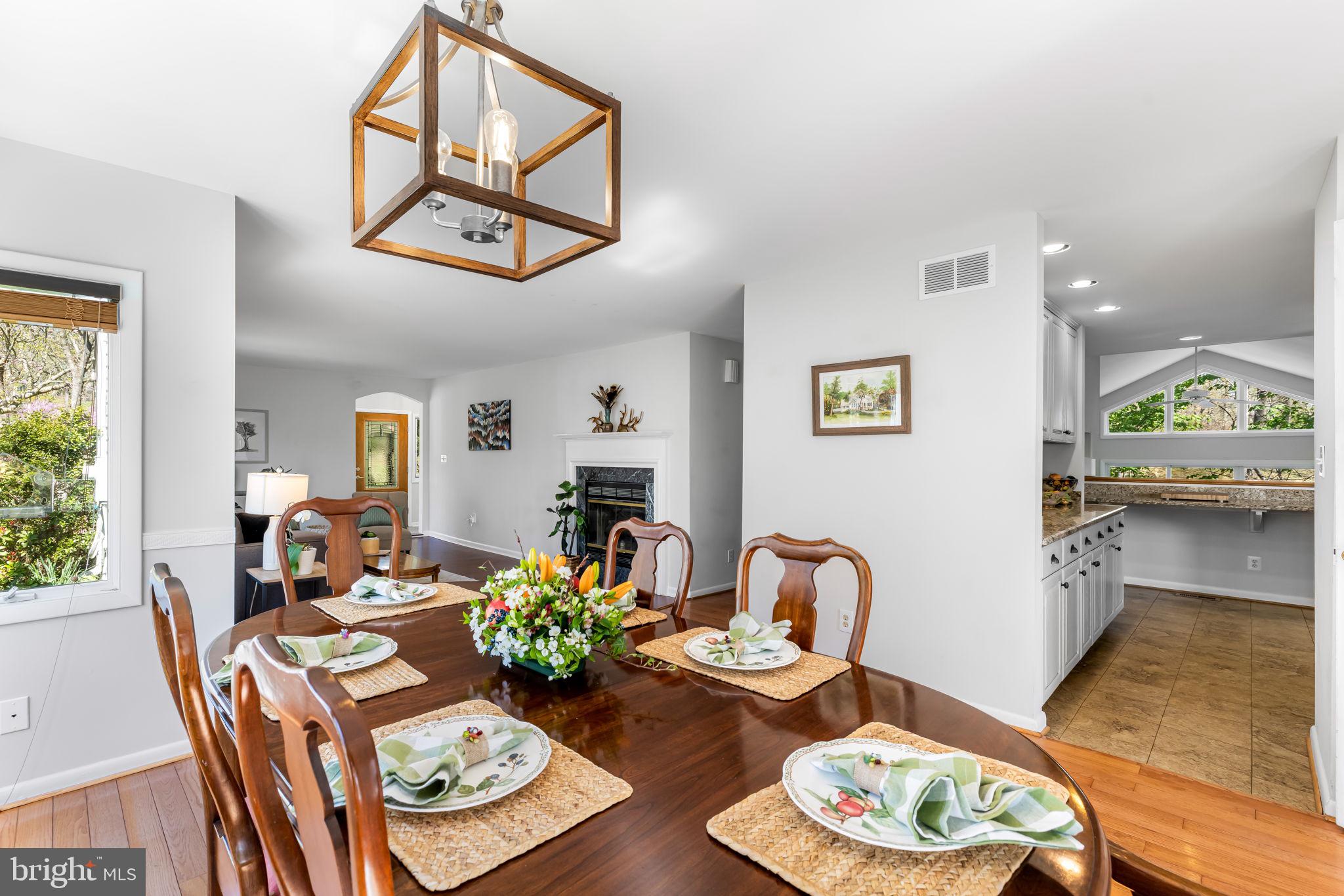 8230 Dogwood Road Windsor Mill, MD 21244 - Photo 11 of 58 Dining Rm looking to the Living Rm, Hall & Kitchen