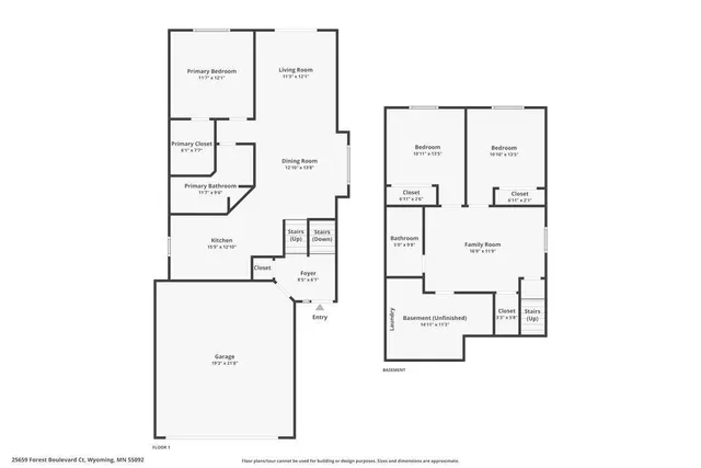 $299,900 | 25659 Forest Blvd Court, Wyoming, MN 55092