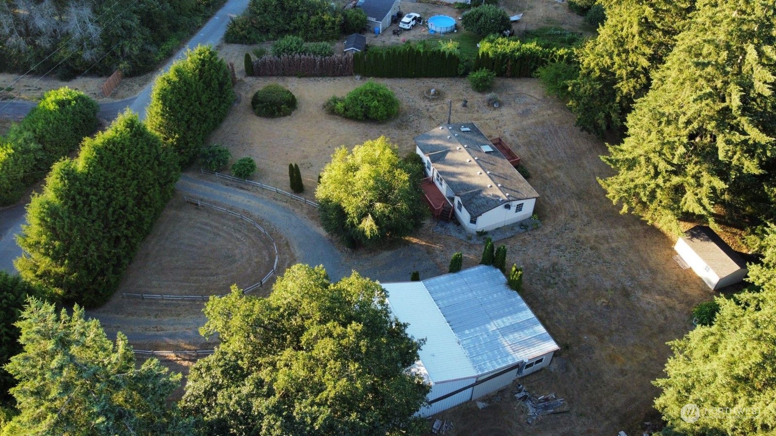 17940 Mi Lane Southwest Rochester, WA 98579 - Photo 6 of 39 an aerial view of a house with a yard