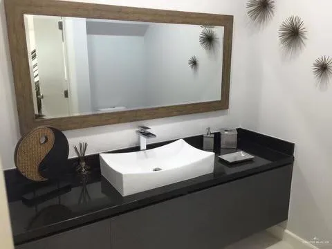 a close view of sink
