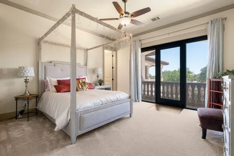 a view of a house with a balcony