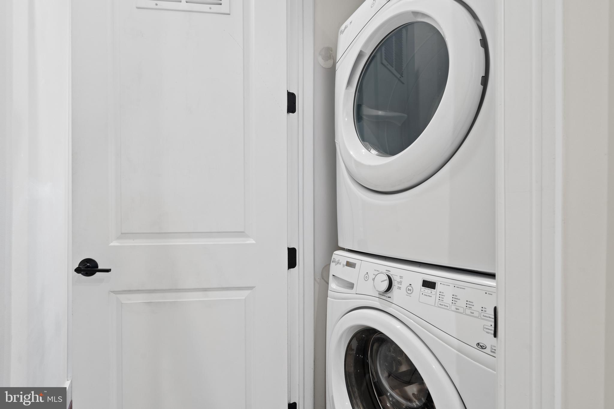 913 12th Street Northeast, Unit 4 Washington, DC 20002 - Photo 21 of 33 a close view of a utility room with dryer and washer