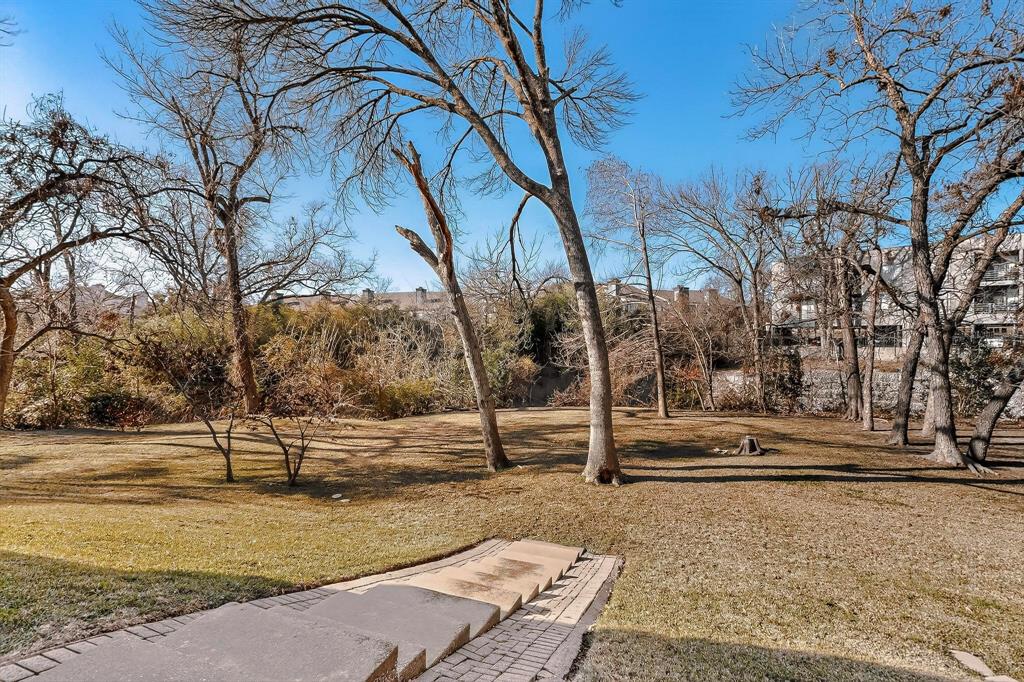 9222 Church Road, Unit 112 Dallas, TX 75231 - Photo 19 of 22 a view of a yard with wooden fence