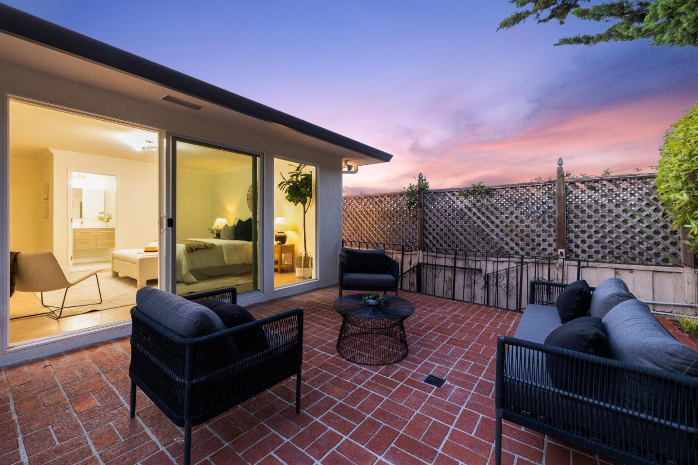 1225 Roble Road Millbrae, CA 94030 - Photo 38 of 42 a outdoor living space with furniture and city view