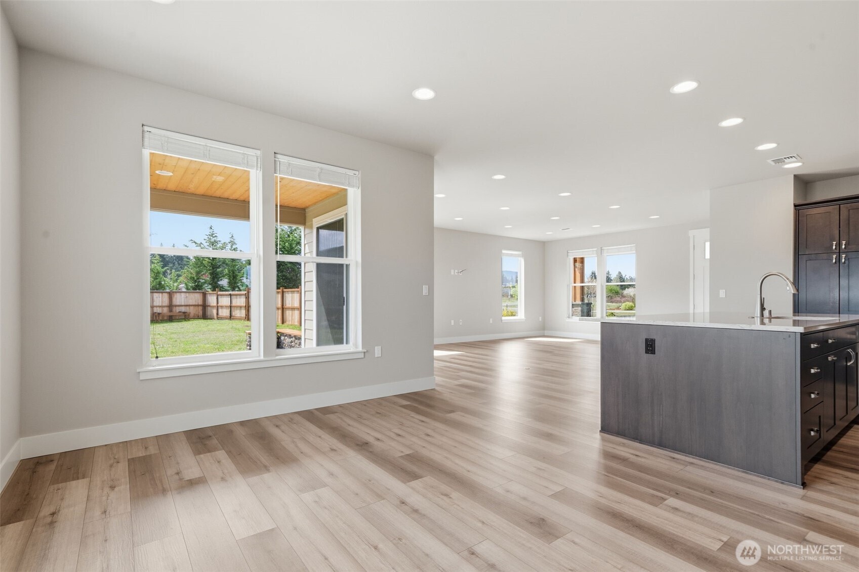 35 Viking Way Sequim, WA 98382 - Photo 12 of 39 a view of kitchen and hall with wooden floor