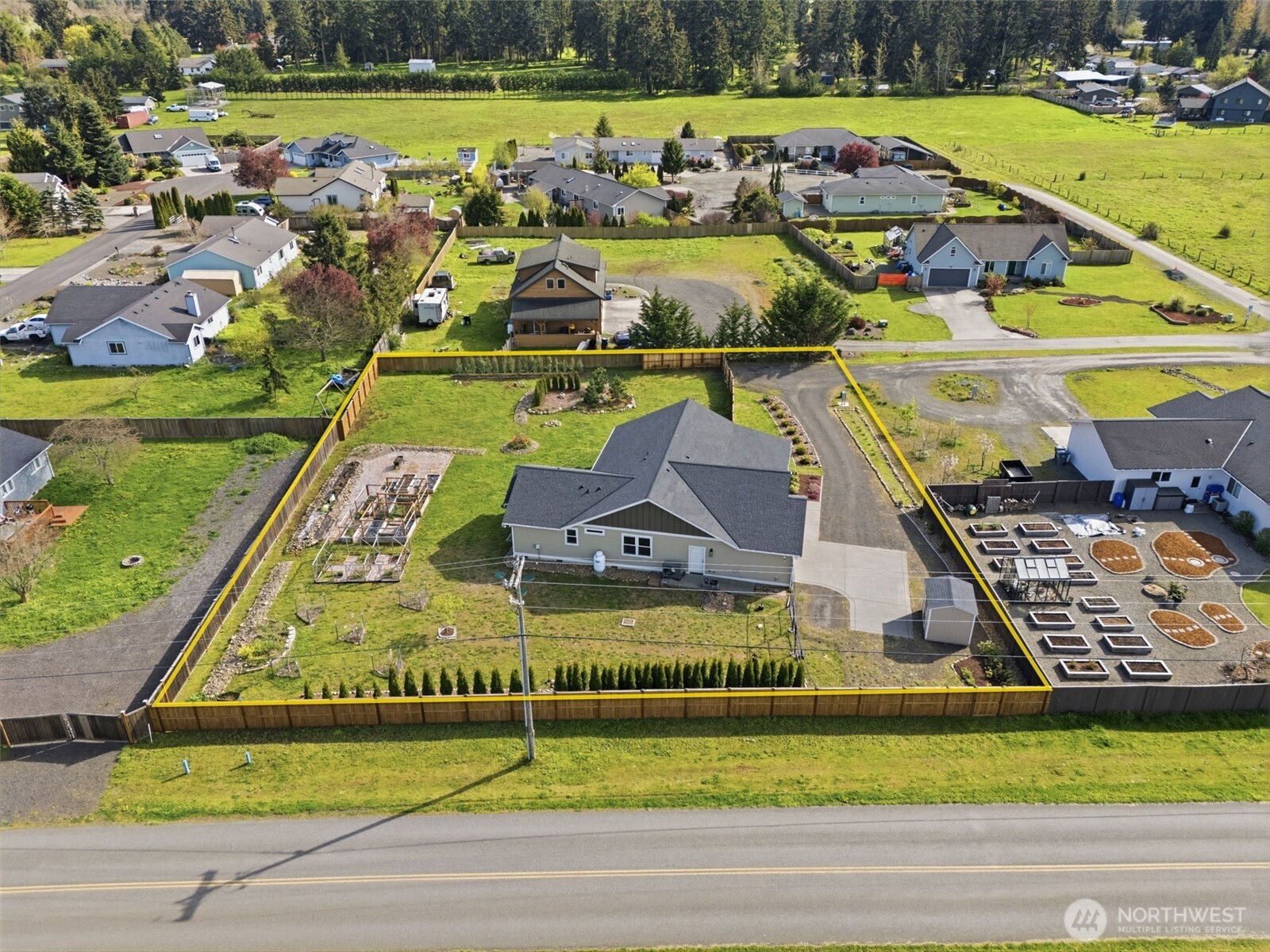 35 Viking Way Sequim, WA 98382 - Photo 37 of 39 swimming pool view with a outdoor seating space