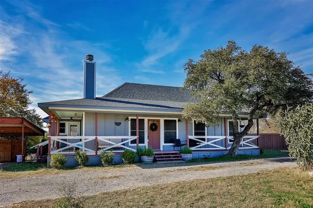 a view of a house with a patio