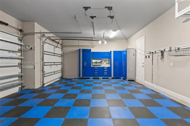 a view of a lake with houses in the background