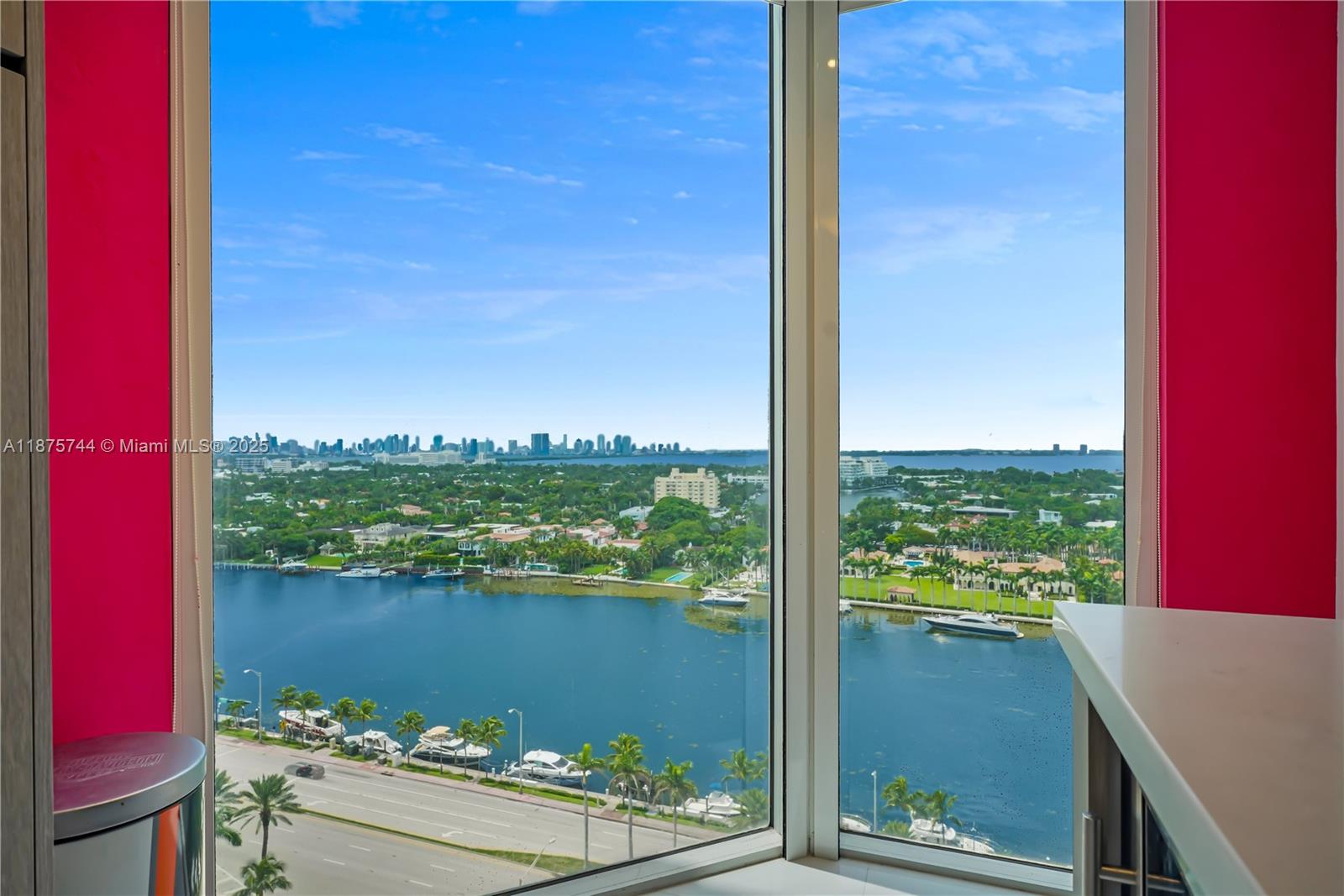 4779 Collins Avenue, Unit 1805 Miami Beach, FL 33140 - Photo 15 of 39 a view of a lake from a balcony