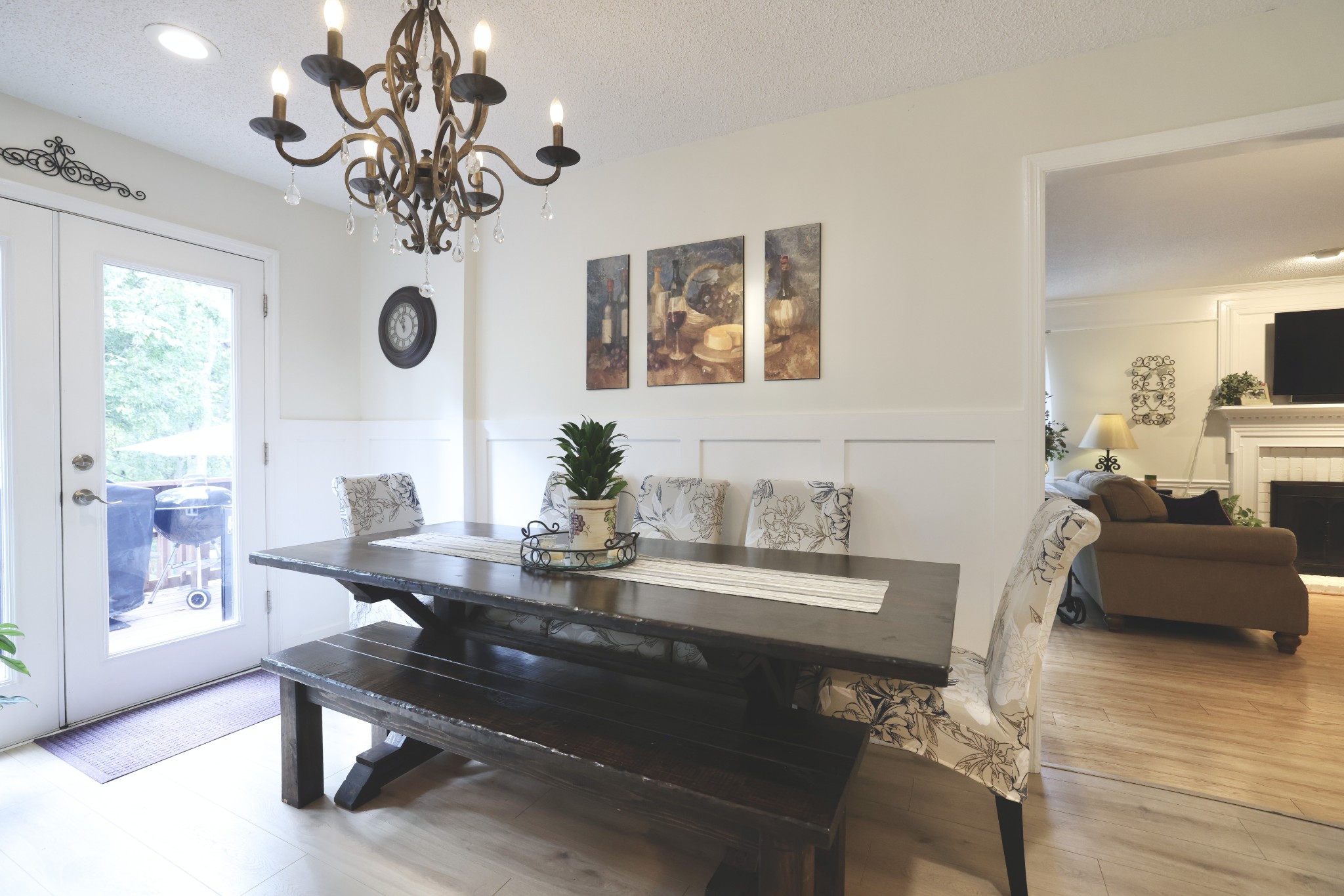 1809 Hidden Ridge Circle Mount Juliet, TN 37122 - Photo 16 of 45 a living room with furniture and a chandelier