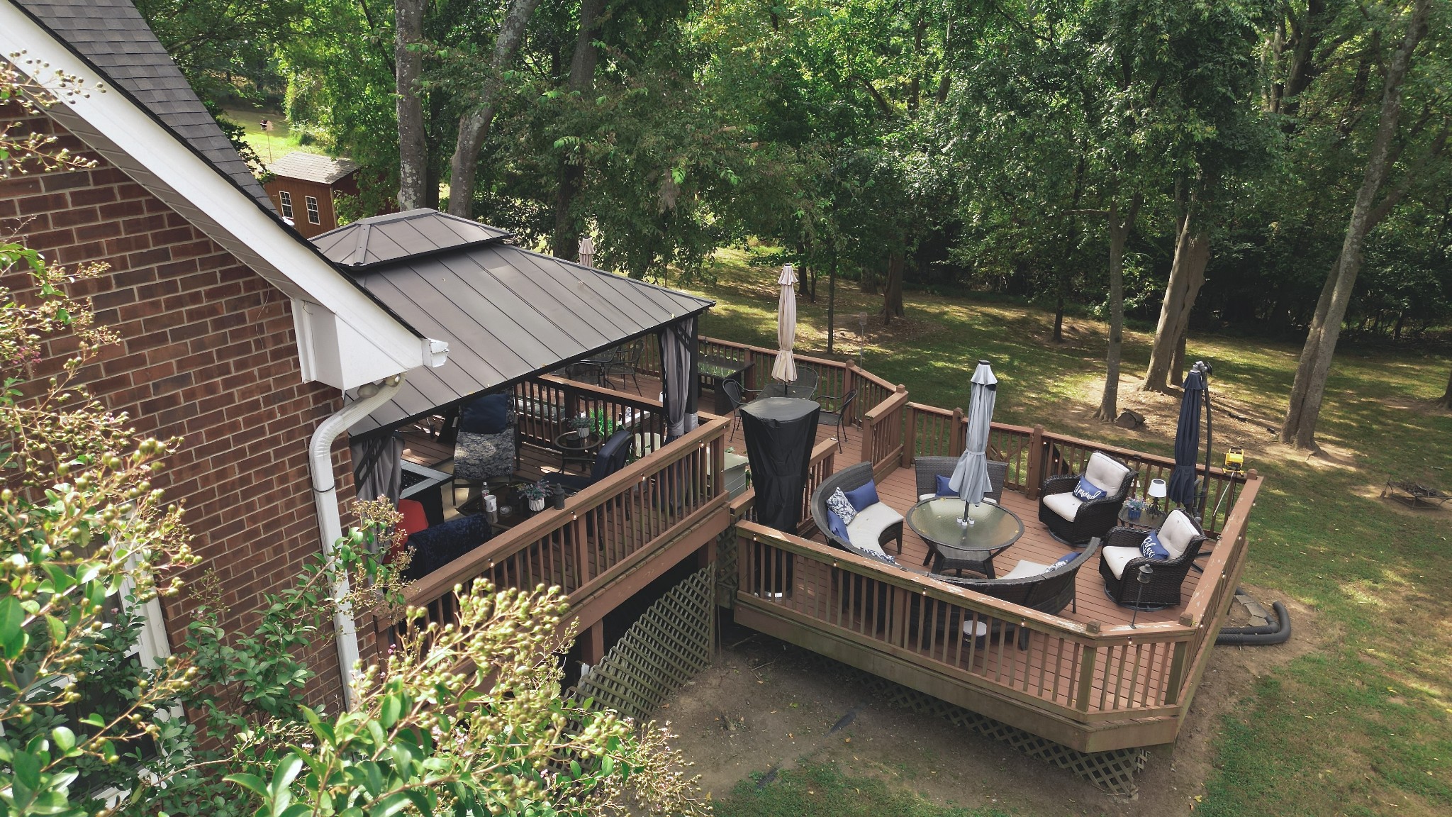 1809 Hidden Ridge Circle Mount Juliet, TN 37122 - Photo 33 of 45 a view of a roof deck with wooden floor and fence
