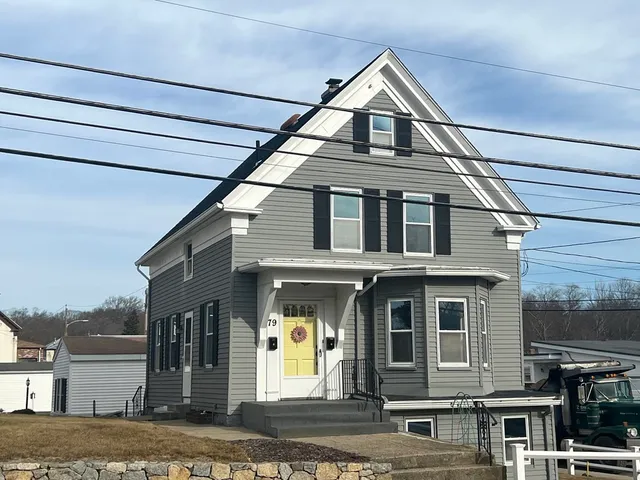 a front view of a house