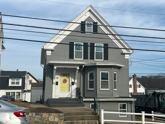 a front view of a house