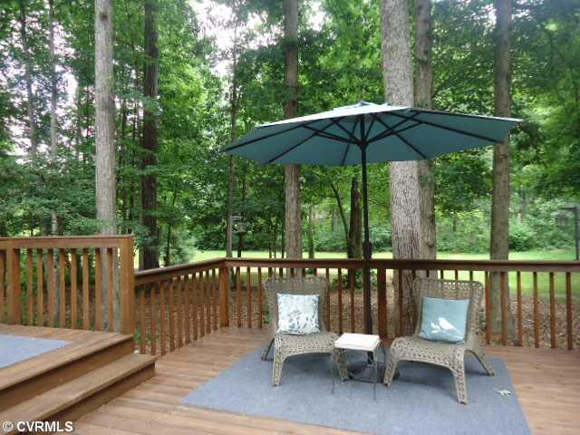 1431 Kingscross Road Midlothian, VA 23114 - Photo 16 of 21 Exterior Back - 2-level deck---note private backyard!