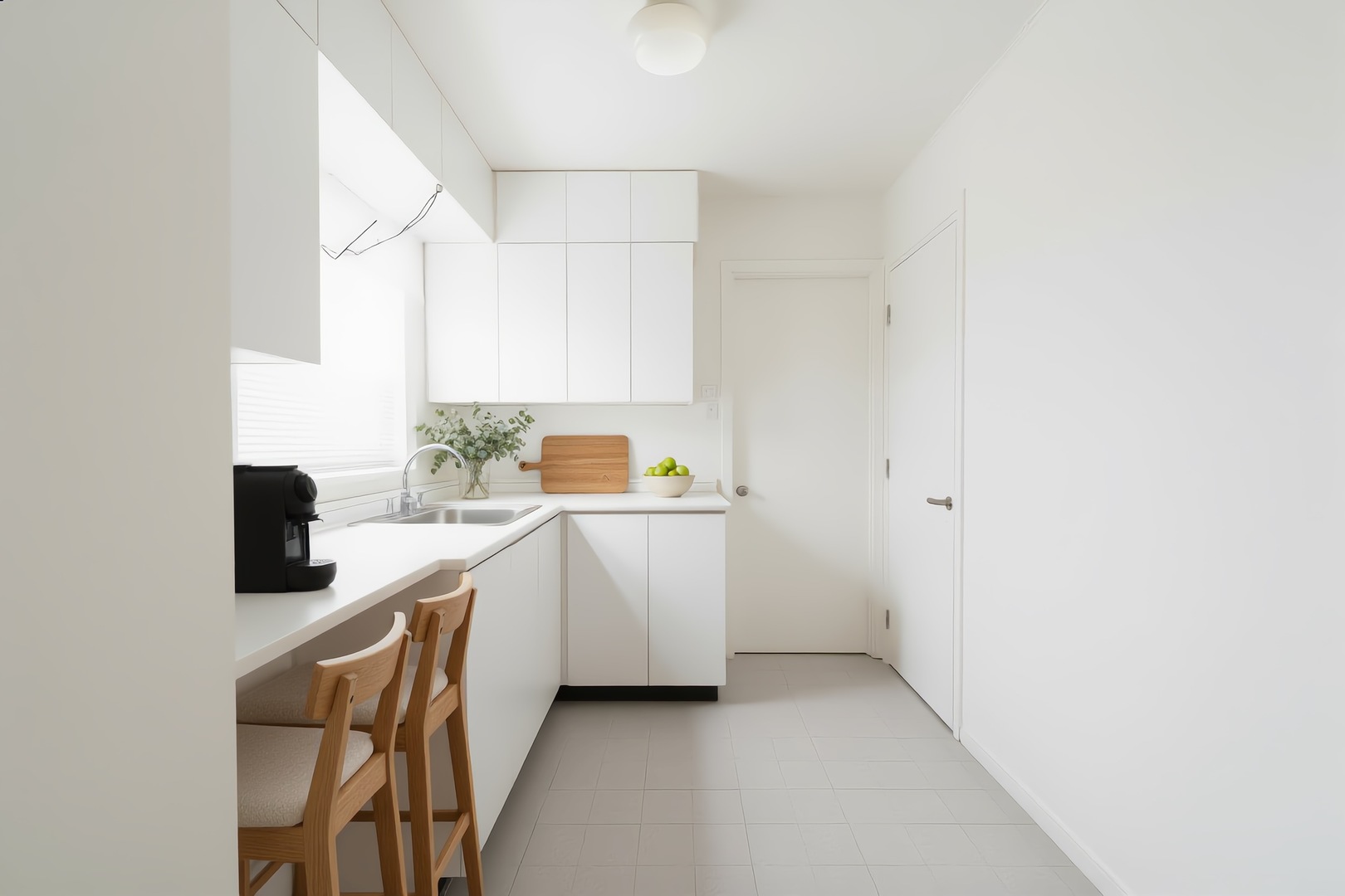 1744 Wesley Avenue Evanston, IL 60201 - Photo 13 of 31 a kitchen with a sink cabinets and window