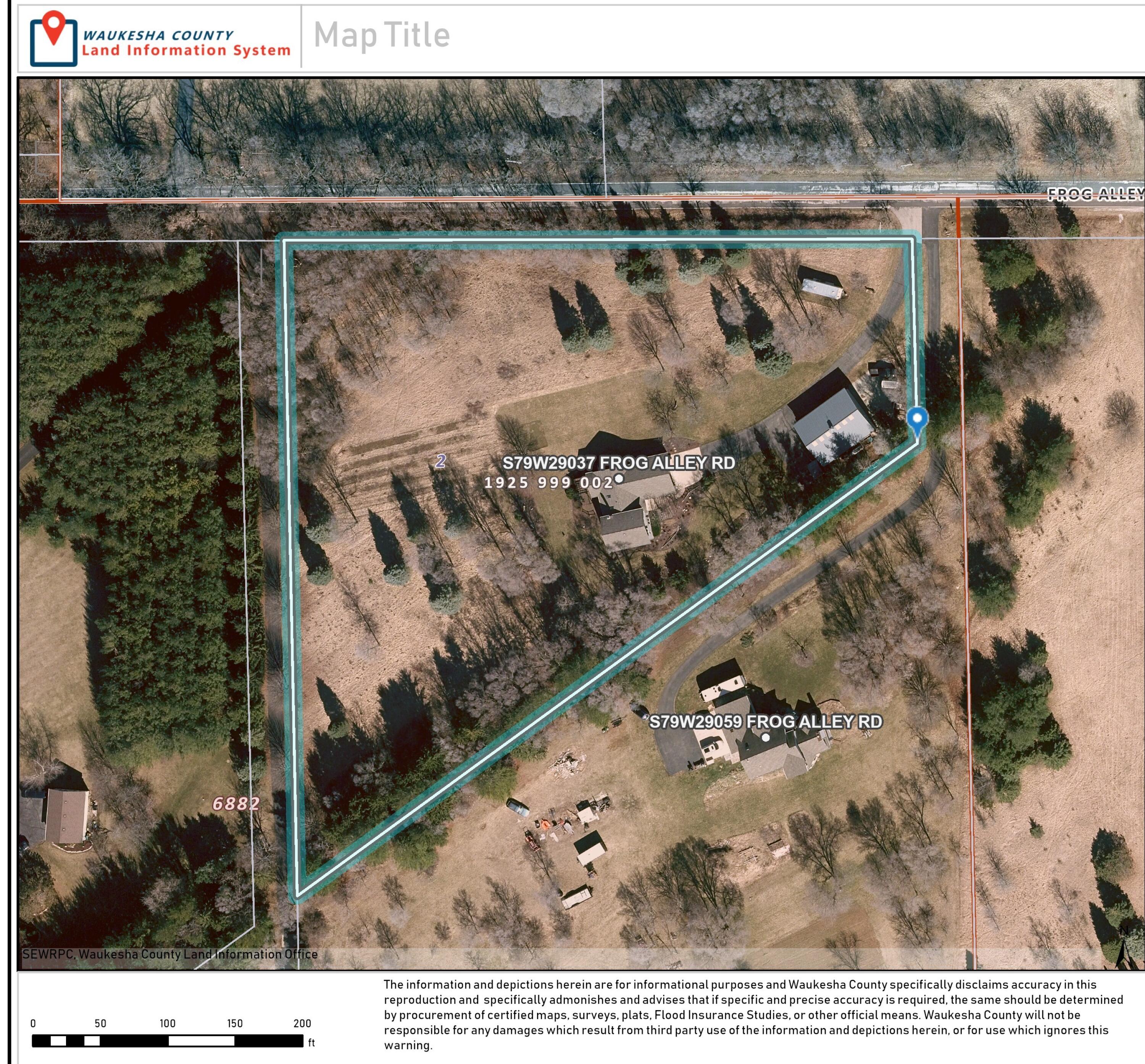 S79W29037 Frog Alley Road Mukwonago, WI 53149 - Photo 4 of 43 Aerial View